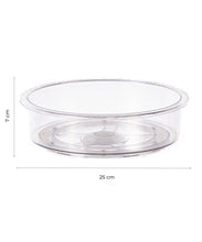 Cargar imagen en el visor de la galería, Charola giratoria Lazy Susan transparente
